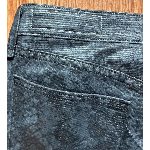 NEW RAG & BONE Sz27 NINA HIGH-RISE COATED SNAKEFOIL ANKLE STRETCH JEANS - Picture 9 of 11